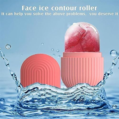 Rixtec Ice Roller For Face Women Skin Glowing Ice Cube Massager Face Puffiness Relief Massage Skin Care Tools For Face Eye(Multi Color)(Facial Roller)
