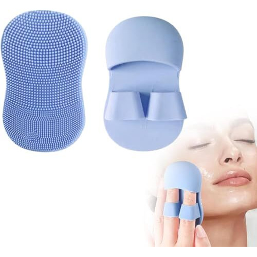 Face Scrubber For Women And Men, Silicone Face Cleansing Brush Face Scrubbers Soft Exfoliators Cleaning Tool Massage Washing Pore Cleanser Pimples Blackhead Remover Deep Cleans Skin Care 1Pcs