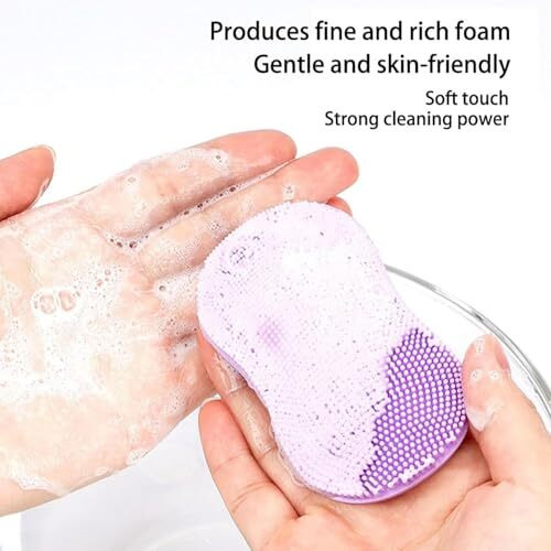 Face Scrubber For Women And Men, Silicone Face Cleansing Brush Face Scrubbers Soft Exfoliators Cleaning Tool Massage Washing Pore Cleanser Pimples Blackhead Remover Deep Cleans Skin Care 1Pcs