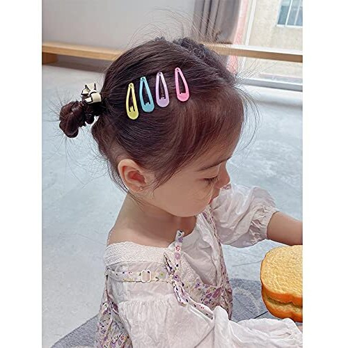 Maycreate 40 Pcs Hair Clips For Girls Kids Metal Snap Barrettes, Assorted Candy Color 2 Inch No Slip Hair Accessories