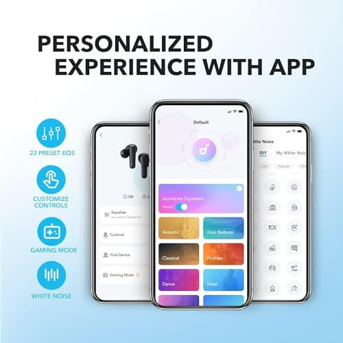Soundcore By Anker R50I Vi True Wireless Earbuds, 10Mm Drivers With Big Bass, Bluetooth 5.3, 30H Long Playtime, Water-Resistant, 2 Mics For Ai Clear Calls, 22 Preset Eqs, Customization Via App
