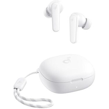 Soundcore By Anker R50I Vi True Wireless Earbuds, 10Mm Drivers With Big Bass, Bluetooth 5.3, 30H Long Playtime, Water-Resistant, 2 Mics For Ai Clear Calls, 22 Preset Eqs, Customization (White)