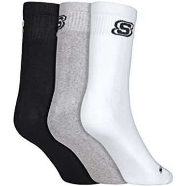 Skechers Cotton Men Short Socks S20033Id-Wbgy L, Multicolour