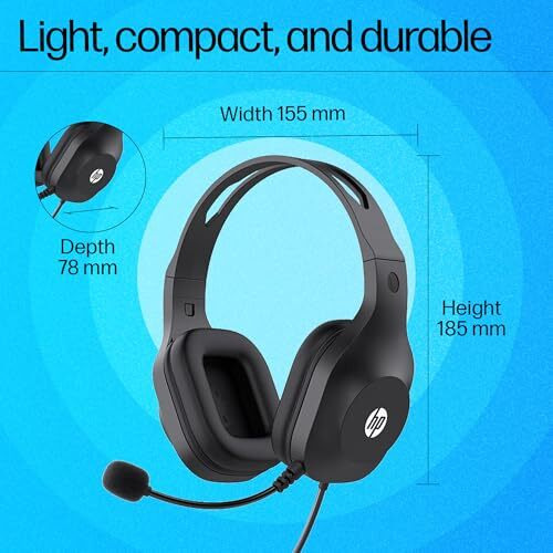 Hp H120 Stereo Usb On Ear Headset, Plug-And-Play Usb-A, Built-In Noise-Canceling Mic, Adjustable Head Strap, Padded Ear Cushions, 360-Degree Bendable Mic, 1-Year Limited Warranty, Black, 9Z4V9Aa