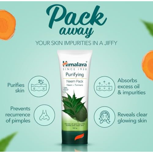Himalaya Herbals Purifying Neem Pack, 100G Packaging Might Differ
