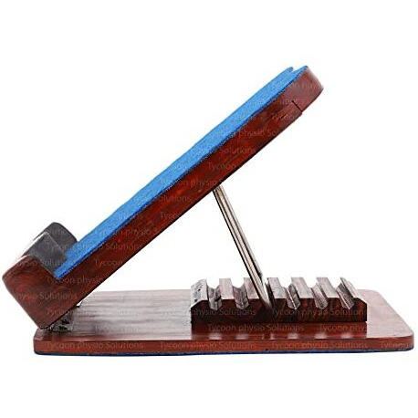 Tycoon Physio Solutions Calf Stretcher Wooden Slant Exercise Board Adjustable Incline Portable Calf Ankle Stretcher Incline Board For Stretching Tight Calves, Improve Calves Flexibility, Adjustable