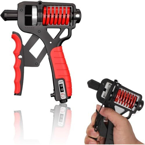 Vihax Counter 5Kg To 165Kg Weight Adjustable Professional Counter Hand Gripper For Men & Women Counter Hand Grip Finger Exerciser Power Gripper