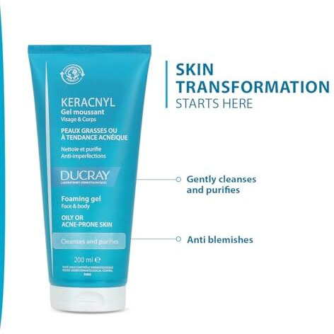 Keracnyl Foaming Gel I Facewash For Oily Skin, Acne, Blemish Prone Skin | Facewash For Blackheads, Whiteheads | Sulphate And Paraben Free | 200Ml