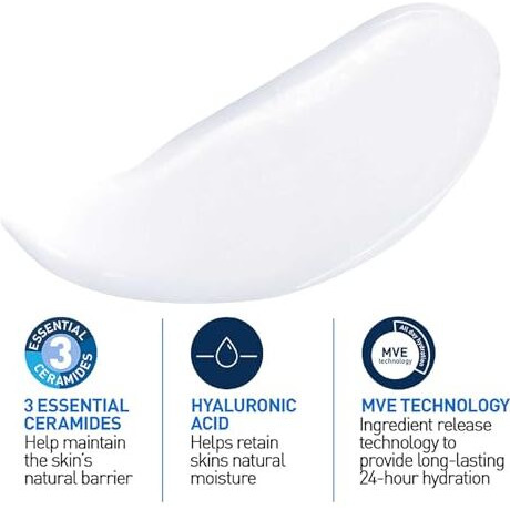 Cerave Moisturizing Lotion For Dry Skin (88Ml) - Formulated With 3 Essential Ceramides And Hyaluronic Acid | Non-Comedogenic, Oil Free And Fragrance-Free Body Lotion