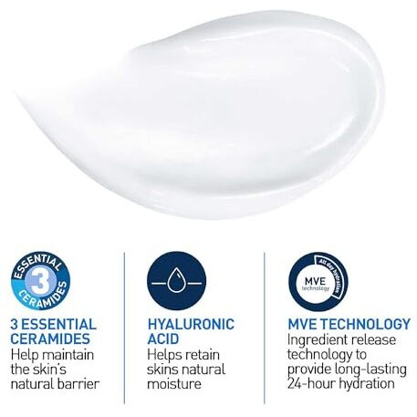 Cerave Moisturizing Cream For Dry To Very Dry Skin (50Ml) - Formulated With 3 Essential Ceramides And Hyaluronic Acid | Non-Comedogenic Moisturizer For Face And Body
