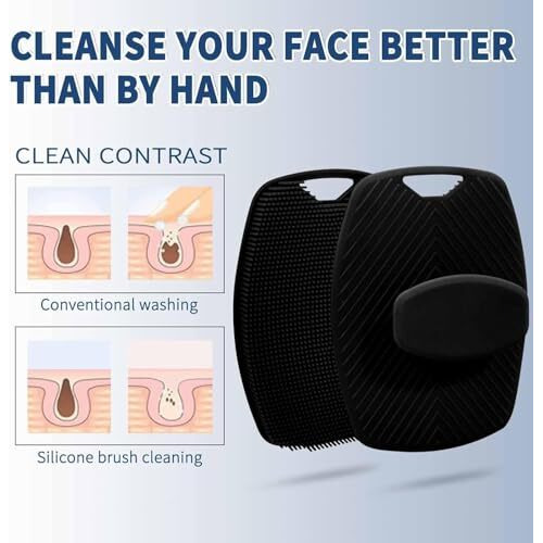 Valkyrie Silicone Body Scrubber Bath Brush,Scrubber For Nourishing Cleaning & Exfoliating Your Skin Lather Boosting Bristles With Ergonomic No-Slip Handle, Body Exfoliator For Men And Women (Bbb)