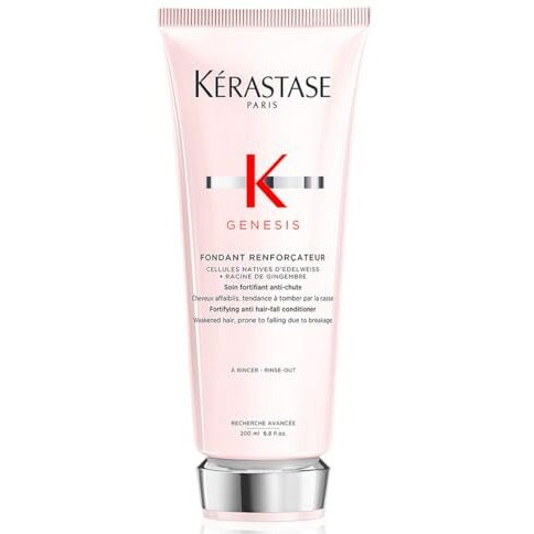Krastase Genesis Hair Fall Conditioner 200Ml | Anti-Hair Fall Conditioner Suitable For All Hair Types | Infused With Ginger Root And Edelweiss Native Cells