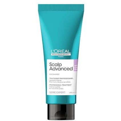 Loreal Professionnel Scalp Advanced Anti-Discomfort Intense Soother Treatment 200Ml | For Sensitive Scalps | Soothe Your Scalp With Niacinamide | For Men & Women
