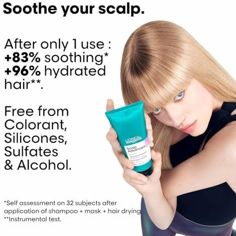 Loreal Professionnel Scalp Advanced Anti-Discomfort Intense Soother Treatment 200Ml | For Sensitive Scalps | Soothe Your Scalp With Niacinamide | For Men & Women