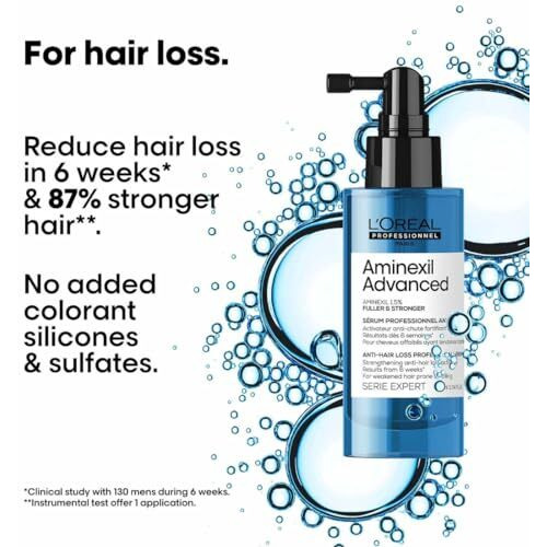 Loreal Professionnel Scalp Advanced Aminexil Advanced Anti-Hair Loss Activator Serum 90Ml | Leave-In Serum For Hair Loss With 1.5% Aminexil| Spray Format For Men & Women
