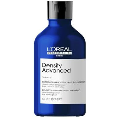 Loreal Professionnel Density Advanced Shampoo For Thinning Hair 300Ml | Visibly Increases Hair Volume & Bounce With Omega 6 | Restore Hair Vitality | For Men & Women