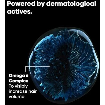 Loreal Professionnel Density Advanced Shampoo For Thinning Hair 300Ml | Visibly Increases Hair Volume & Bounce With Omega 6 | Restore Hair Vitality | For Men & Women