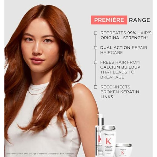Krastase Premire Shampoo For Damaged Hair 250Ml | Sulphate-Free Damage Repair Shampoo | Removes Calcium Build-Up | Infused With Citric Acid & Glycine