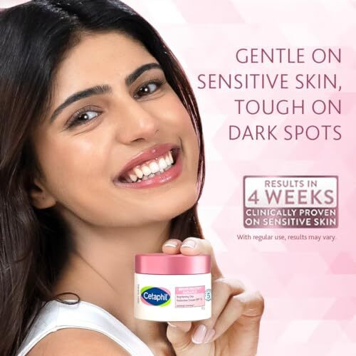 Cetaphil Brightening Day Protection Cream Spf 15-50 G| Day Cream For Dark Spots, Uneven Skin Tone| Niacinamide, Sea Daffodil| Fragrance-Free|