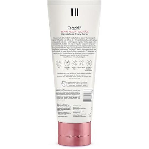Cetaphil Brightness Reveal Creamy Cleanser - 100 G| Brightening Face Wash For Uneven Skin Tone| Niacinamide, Sea Daffodil| Fragrance Free| Dermatologist Recommended