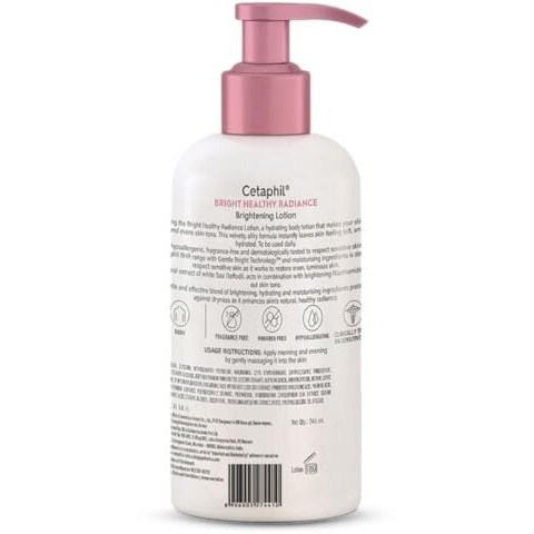 Cetaphil Bright Healthy Radiance Brightness Lotion 245Ml, Dermatologist Tested, Niacinamide & Sea Daffodil, Dark Spot Reduction, Even Skin Tone
