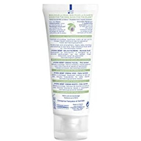 Mustela Hydrabebe Facial Cream - 40Ml | Nourishing Face Lotion For Normal Skin | Hypoallergenic, Long-Lasting Hydration With Sweet Almond & Jojoba Oil | Gentle Care For Newborns & Babies