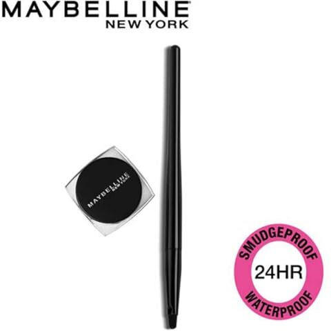 Maybelline New York Eyeliner, Intense Colour, Long-Lasting, 36Hr Wear, Lasting Drama Gel Eyeliner, Black