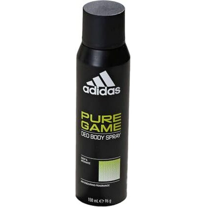 Adidas Pure Game Deo Body Spray For Men - Woody Aromatic Fragrance - 150 Ml
