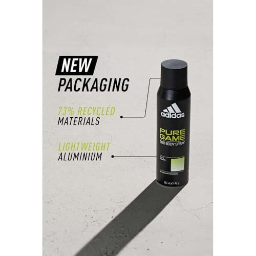 Adidas Pure Game Deo Body Spray For Men - Woody Aromatic Fragrance - 150 Ml