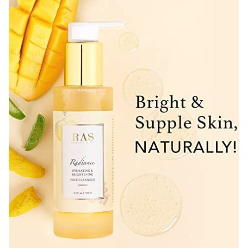 Ras Luxury Oils Radiance Face Wash Enriched With Saffron, Rose & Orange Peel, Makes Skin Radiant & Supple, 3D Hydration Concept Circulates Moisture In All Skin Layers 100Ml