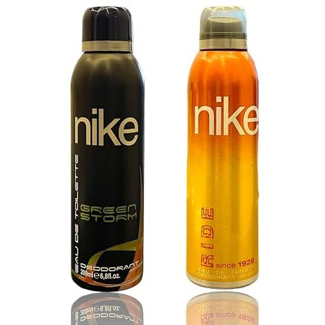 Nike Ride And Green Storm Eau De Toilette Deodorant For Men - Combo Pack Of 2 Deodorant For Men, Deos For Boys And Men, Sporty And Regular Use Deos (200Ml*2)