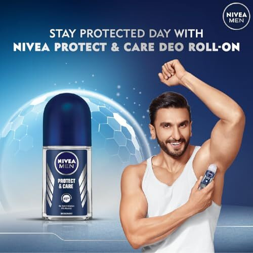 Nivea Men Fresh Woody Protect And Care Roll On, 50Ml, Pack Of 1