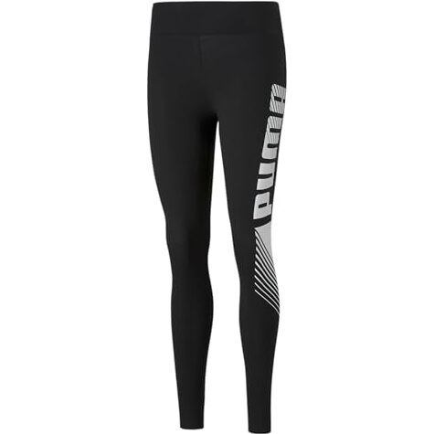 Puma Women's Fitted Mid Rise Leggings (58687501_Black_Large)