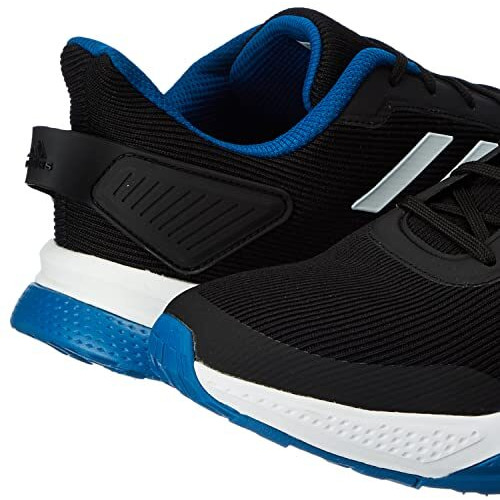 Adidas Men Synthetic And Mesh Run Steady M Running Shoes Cblack/Ftwwht/Drkroy Uk-10