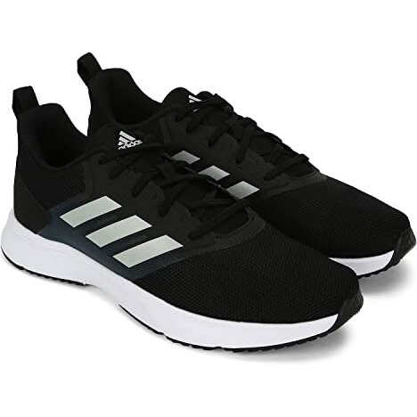 Adidas Men Mesh Adi-Shawt M Running Shoe Cblack/Stone/Blunit (Uk-11)