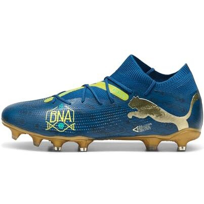 Puma Unisex-Adult Future 7 Match Bna Fg/Ag,Sailing Blue-Marine Blue-Pel Yellow-Grassy Green-Gold Football Shoe-11 Uk (10808101)