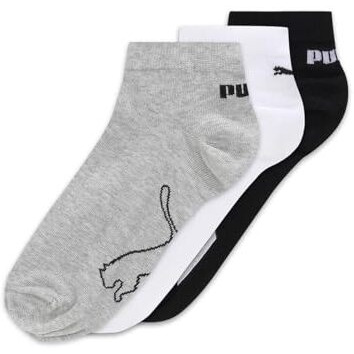 Puma Unisex-Adult Cotton Lifestyle Regular Socks 3P, Black-White-Cool Mid Gray, 39/42 (68666801)