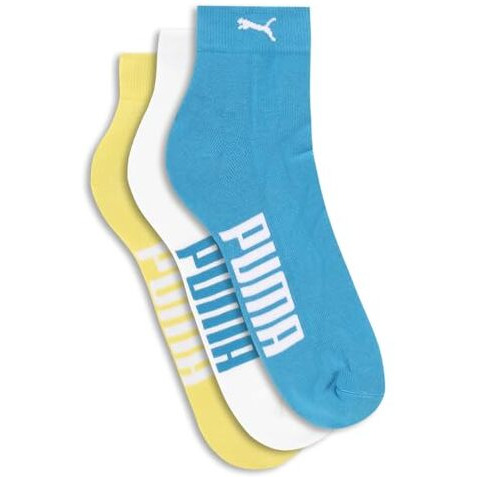 Puma Unisex-Adult Ankle Length Half Terry 3P, Celandine-White-Nrgy Blue, 39/42 (68913803)