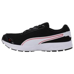 Puma Mens Kuiper Black-White-High Risk Red Running Shoe - 9 Uk (31005902)