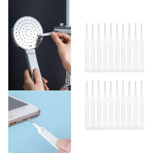 Cofiex Multifunctional Shower Nozzle Cleaning Brush - Mini Gap Cleaner Tool For Shower Heads, Cell Phones, Headphone Sockets, And Small Holes - Anti-Showerhead Cleaning Brushes For Bathroom