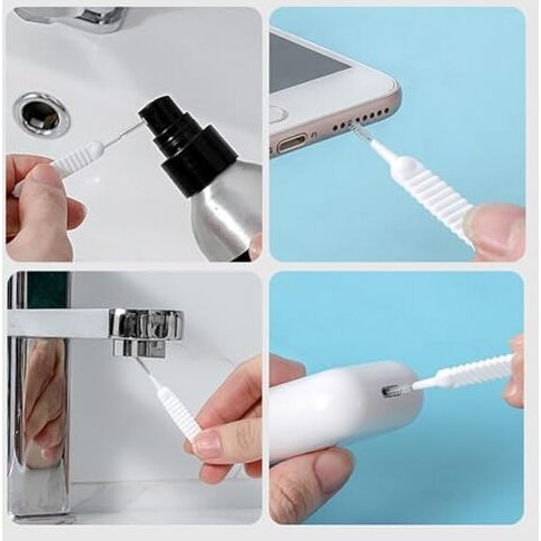 Cofiex Multifunctional Shower Nozzle Cleaning Brush - Mini Gap Cleaner Tool For Shower Heads, Cell Phones, Headphone Sockets, And Small Holes - Anti-Showerhead Cleaning Brushes For Bathroom