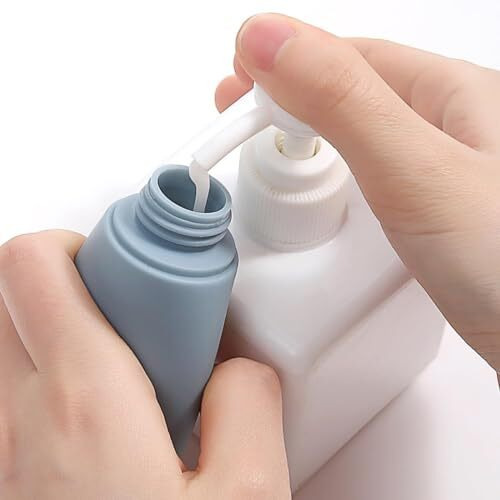 Rixtec Pack Of 3 Refillable Travel Bottles For Toiletries Silicone Container For Cream, Shampoo Hand Wash, Lotion Storage Bottle Travel Accessories Leak Proof (60 Ml)