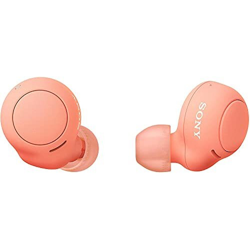 Sony Wf-C500 Bluetooth Earbuds With Mic, Tws, Up To 20Hrs Battery-Orange