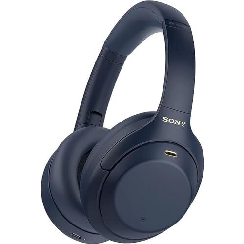 Sony Wh-1000Xm4 Noise Cancellation Wireless Bluetooth Over-Ear Headphones With Mic, Hi-Res Audio, Up To 38Hrs Battery- Blue