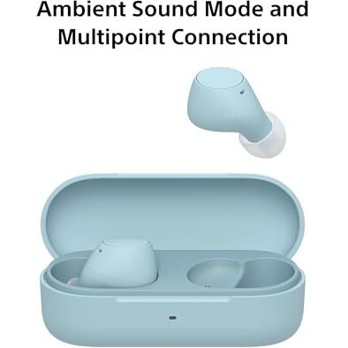 Sony Wf-C510 Truly Wireless Bluetooth Earbuds With Mic, Tws, In Ear, Up To 22 Hours Battery, Ambient Sound Mode, Small And Comfortable, Ipx4- Blue