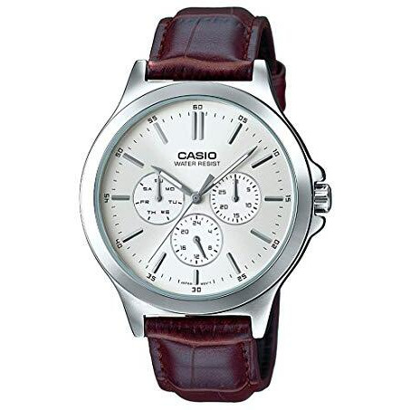 Casio Enticer Analog White Dial Men's Watch (Mtp-V300L-7Audf, A1177, Silver)