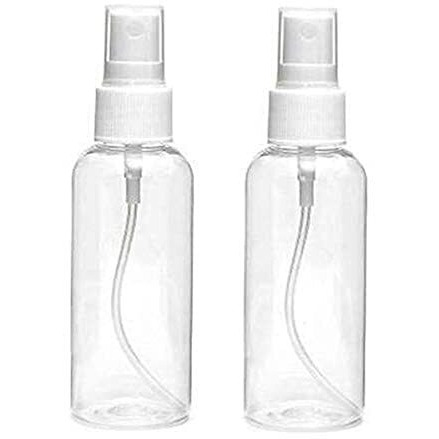 B-Bucket Etsap 100Ml Empty Refillable Fine Mist Sprayer Atomizer Spray Bottle With Ultra-Fine Mist Pump And Cap, For Home/Travel/Beauty/Makeup/Sanitizer-100Ml,Transparent (Pack Of 2)