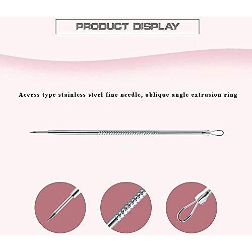 B-Bucket Etsap Stainless Steel Blackhead Remover Pimple Blemish Extractor Remover Tool Set Of 4