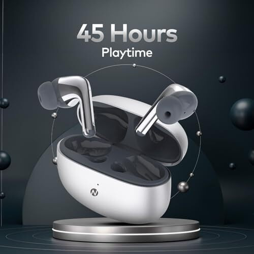 Itel T31 Pro Anc Tws Earbuds With 32Db Anc, Quad Mic, 45 Hrs Playtime, 10Mm Drivers, Fast Charging, Bluetooth V5.3, And Ipx5 Water Resistance (Glossy Silver)
