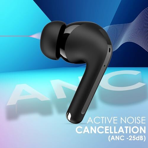 Itel T31 Truly Wireless In Earbuds With 30H Playtime, Anc Up To - 25Db Along With Transparency Mode, Quad Mic Enc, Ipx5 Rating, 10Mm Bass Boost Drivers, And Type C Fast Charging (Black)
